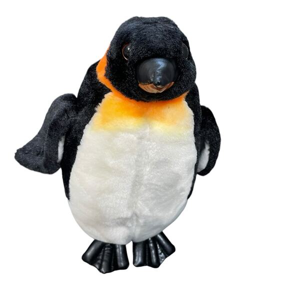 SeaWorld Plush Emperor Penguin Stuffed Animal Faux Leather Feet Realistic 11” - Picture 11 of 12